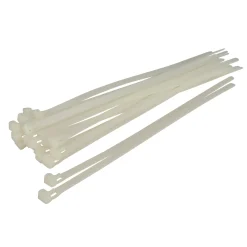 Unitec Kabelbinder 30 cm wiederlösbar weiß 25 Stück