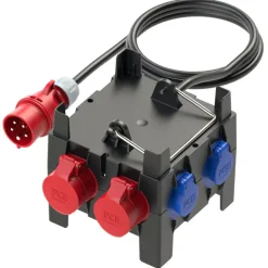 Unitec Stromverteiler mit 2x CEE Steckdosen & 5x Steckdosen 1,5 m
