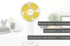 Unold Akku-Handventilator Breezy II grau