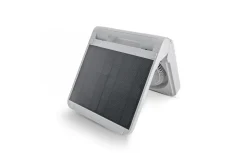 Unold Akku-Solarventilator Camping Ø 20 cm 5 Geschwindigkeitsstufen grau