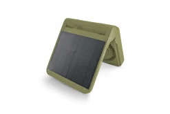 Unold Akku-Solarventilator Camping Ø 20 cm 5 Geschwindigkeitsstufen grün