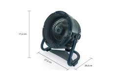 Unold Akkuventilator Outdoor Ø18,5 cm 10W inkl. Licht schwarz