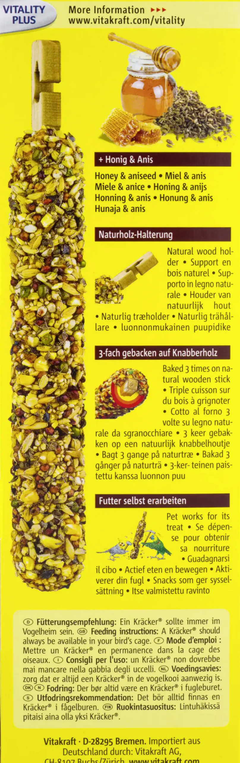 Vitakraft Kräcker® Honig & Anis 2 Stück / 180 g