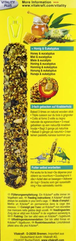 Vitakraft Kräcker® Honig & Eukalyptus 2 Stück / 180 g
