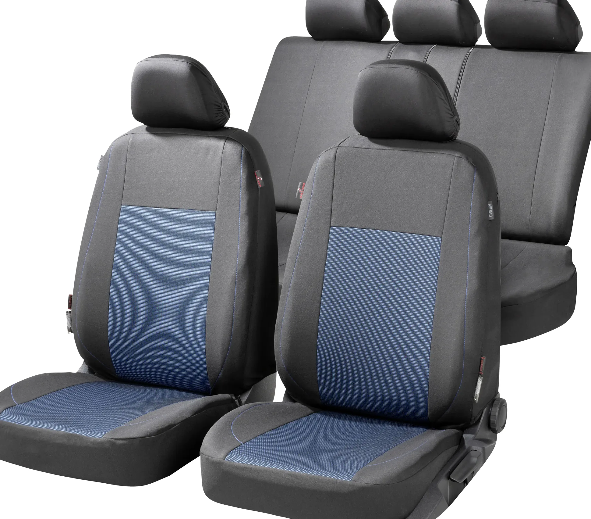 Walser Autositzbezug Ardwell Komplett-Set Collection Premium blau-schwarz