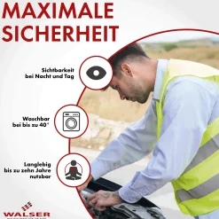 Walser Warnweste universal gelb für Erwachsene DIN EN ISO 20471