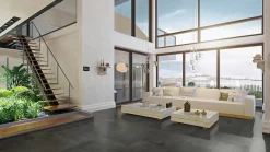 Wand- und Bodenfliese Feinsteinzeug Infinity 60 x 120 cm anthrazit
