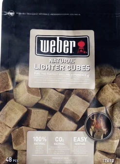 Weber Anzünder 48 Würfelbraun, ökologisch