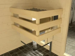 Weka Design-Saunahaus Kuopio Sparset 9,0 kW OS natur