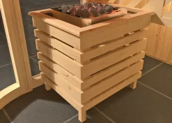 Weka Element-Designsauna Sara 1 Set 2 mit BioS Saunaofen
