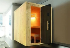 Weka Element-Sauna Kaarina 1 mit Glastür