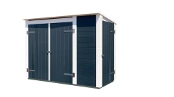 Weka Gartenschrank Multibox 205 x 84 x 152 cm anthrazit mit Regalsystem