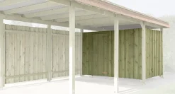 Weka Geräteraum für Carport Eifel 288 x 199 cm imprägniert