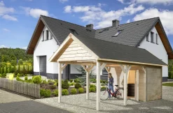 Weka Geräteraum für Carport Eifel 288 x 199 cm imprägniert