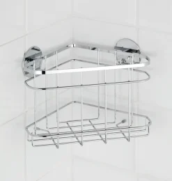Wenko Eckablage Edelstahl, Turbo-Loc