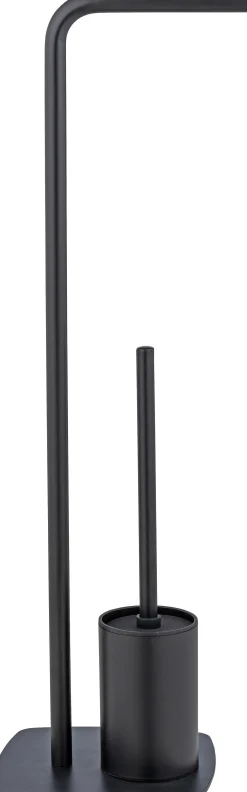 Wenko Stand WC-Garnitur Iria schwarz matt Stahl