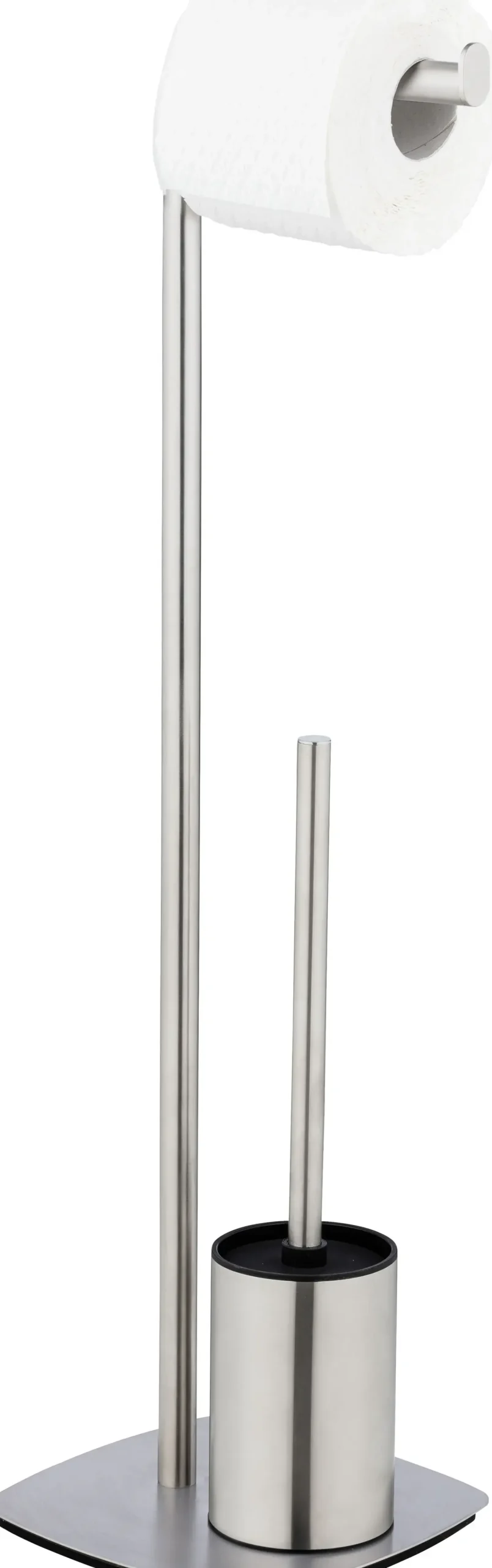 Wenko Stand WC-Garnitur Iria matt Edelstahl