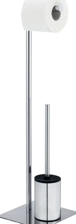 Wenko Stand WC-Garnitur Serrenti chrom Stahl