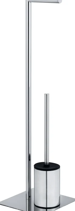Wenko Stand WC-Garnitur Serrenti chrom Stahl