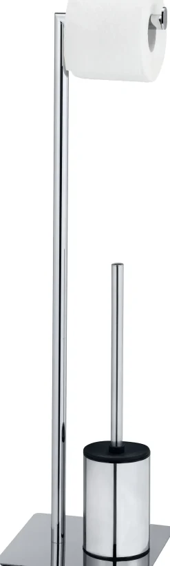 Wenko Stand WC-Garnitur Serrenti chrom Stahl