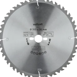 Wolfcraft Kreissägeblatt Serie grün Ø 315 mm Bohrung Ø 30 mm