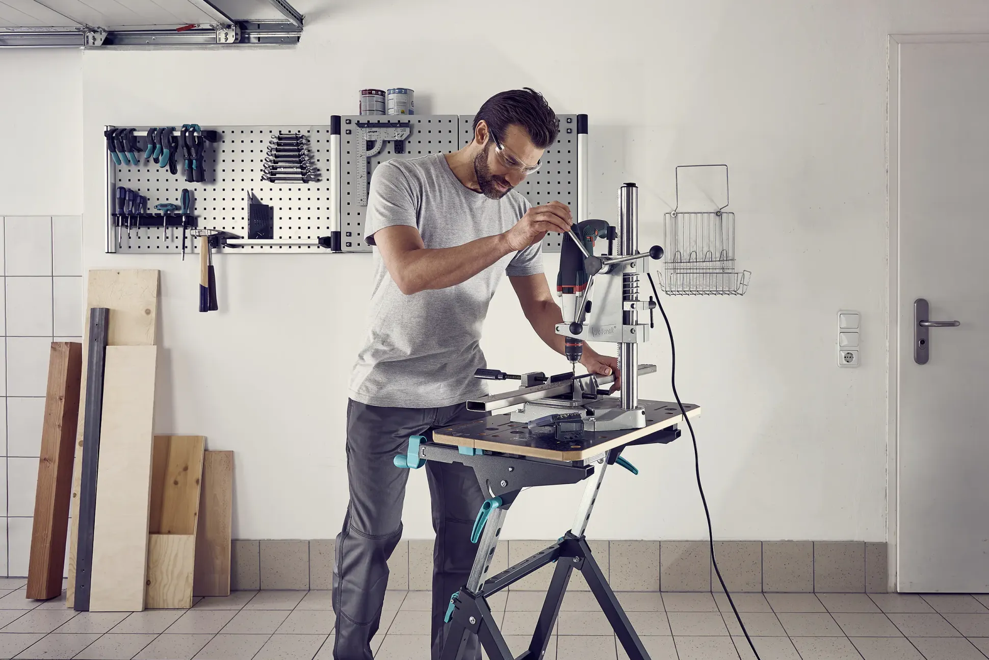 Wolfcraft Maschinen- und Spanntisch Master 750 Ergo höhenverstellbar