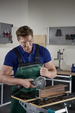 Wolfcraft Scheibendrahtbürste Ø 115 mm gezopft für Winkelschleifer