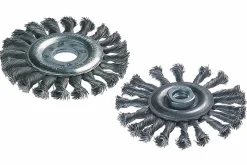 Wolfcraft Scheibendrahtbürste Ø 115 mm gezopft für Winkelschleifer