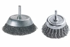 Wolfcraft Topfdrahtbürste Ø 80 mm Schaft Ø 6 mm für Bohrmaschine