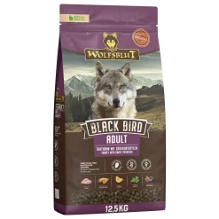 Wolfsblut Black Bird Hundetrockenfutter Adult getreidefrei 12,5 kg Truthahn