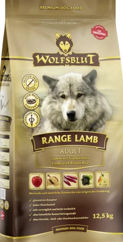 Wolfsblut Range Lamb Hundetrockenfutter Adult glutenfrei 12,5 kg Lamm