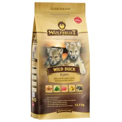 Wolfsblut Wild Duck Puppy Hundetrockenfutter Junior getreidefrei 12,5 kg Ente