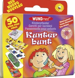 Wundmed Kinderpflaster Kunterbunt 50 Stück