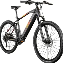 Zündapp E-Bike Z808 MTB 29 Zoll 10-Gang 550 Wh schwarz orange