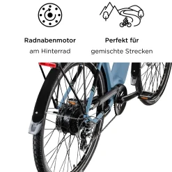 Zündapp E-Bike Z810 Trekking 28 Zoll 8-Gang 550 Wh brillantblau
