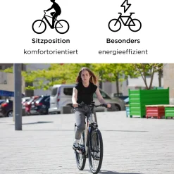 Zündapp E-Bike Z810 Trekking 28 Zoll 8-Gang 550 Wh türkisblau