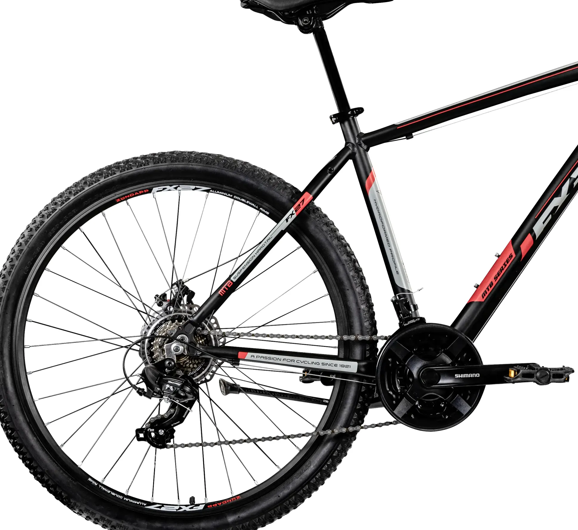 Zündapp Mountainbike FX27 650B MTB Hardtail 27,5 Zoll RH 48cm 21-Gang schwarz rot