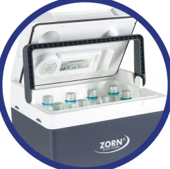 Zorn Kühlbox elektrisch ZA26 LNE 12V Anschluss grau/weiß 25 L